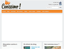 Tablet Screenshot of canissimo.fr